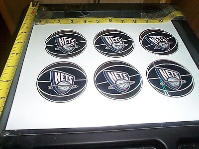 6 NBA Prismatic stickers New Jersey Nets Без бренда