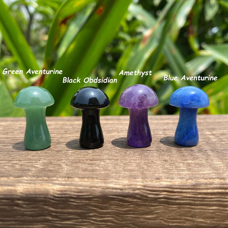 Wholesale! 50pcs Mixed Natural Crystal mini mushrooms Reiki Healing Gift Без бренда - фотография #10