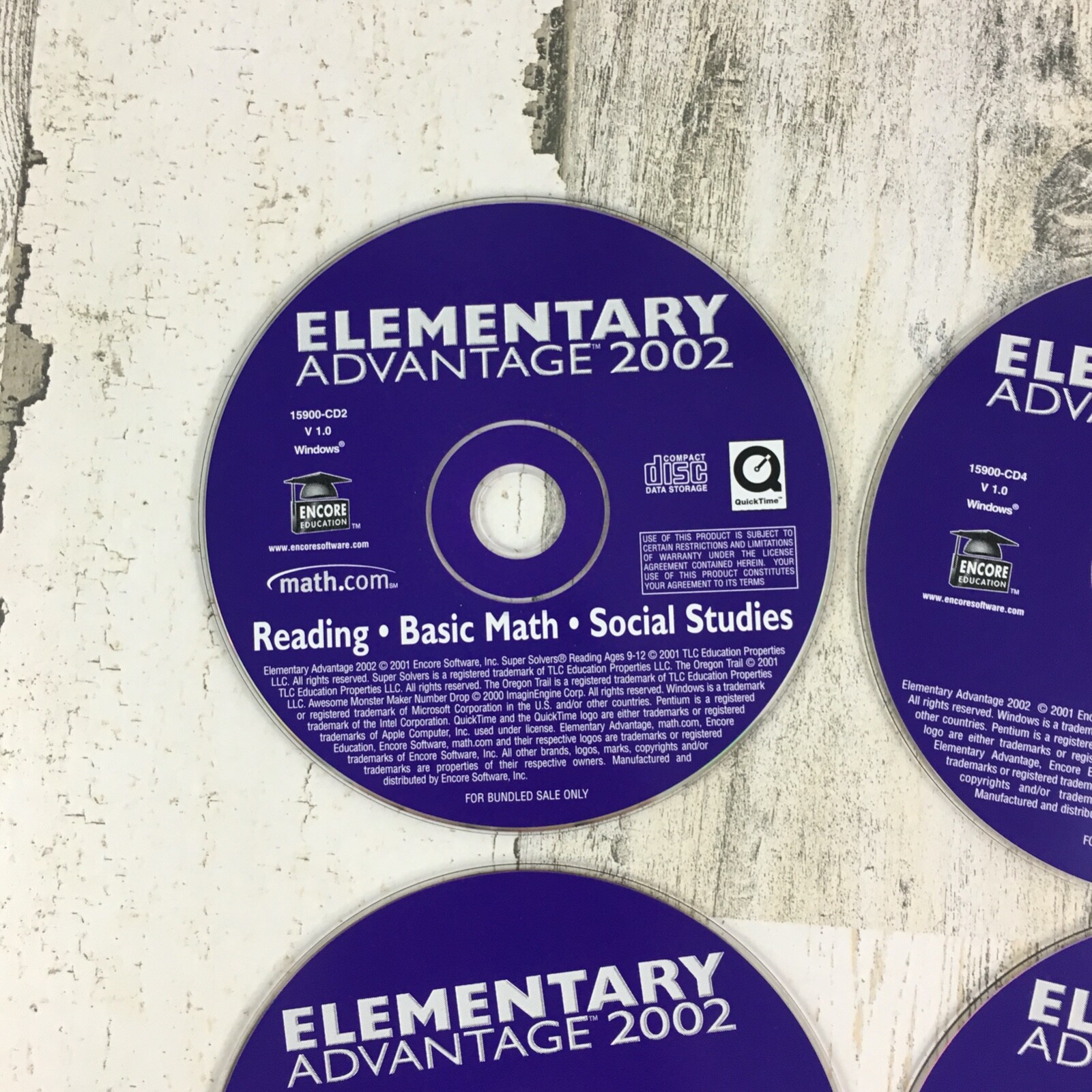 Elementary Advantage 2002 Lot of 6 Disc Set PC CD-ROM Kids Educational Games Elementary Advantage 12315465 - фотография #2