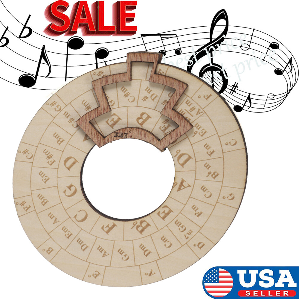 Wooden Melody Tool,Circular Wooden Wheel Musical Educational Tools 4.7*4.7*0.5" Unbranded Does Not Apply - фотография #3