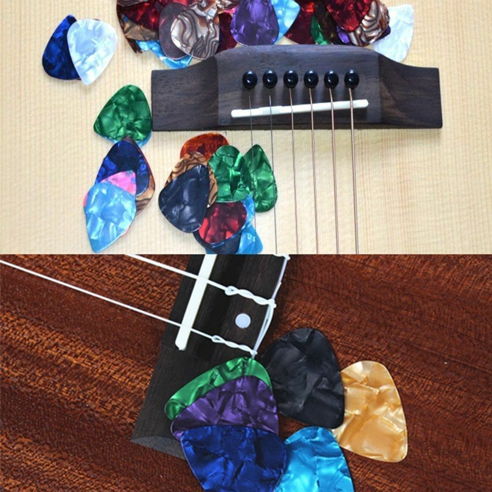 100pcs Guitar Picks Acoustic Electric Plectrums Celluloid Assorted Colors USPS Geartronics Does not apply - фотография #4