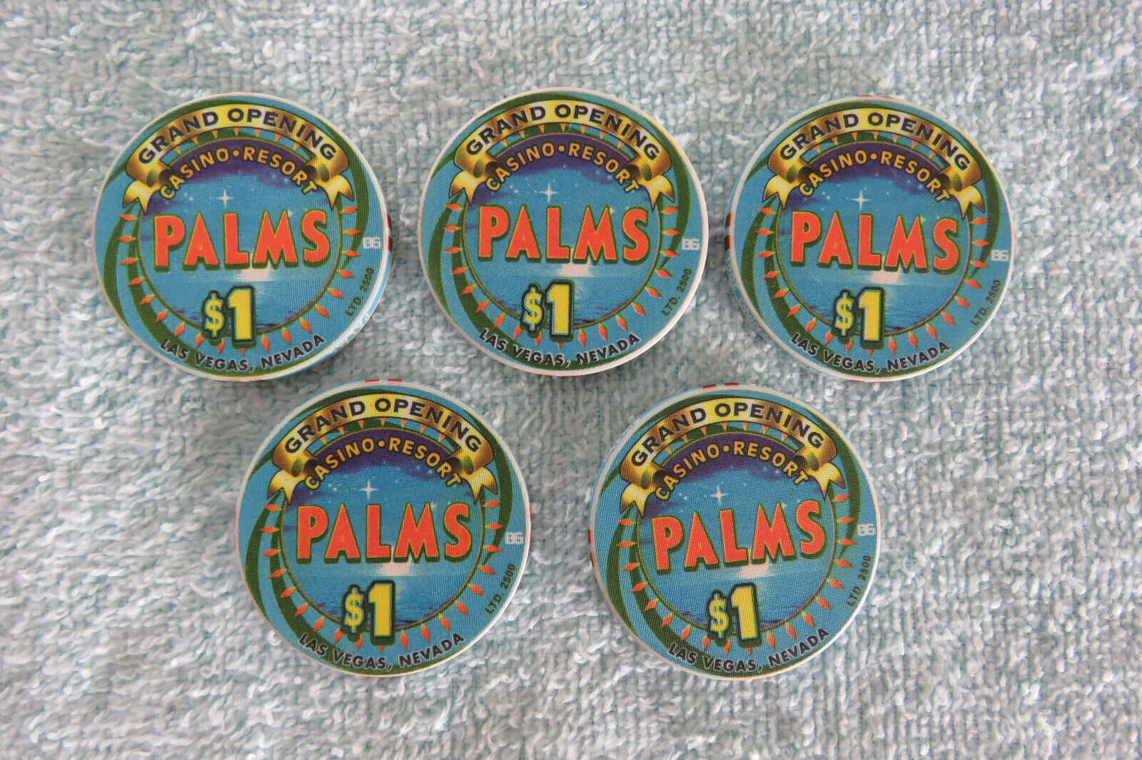 5 Palms $1 Grand Opening Chips Без бренда