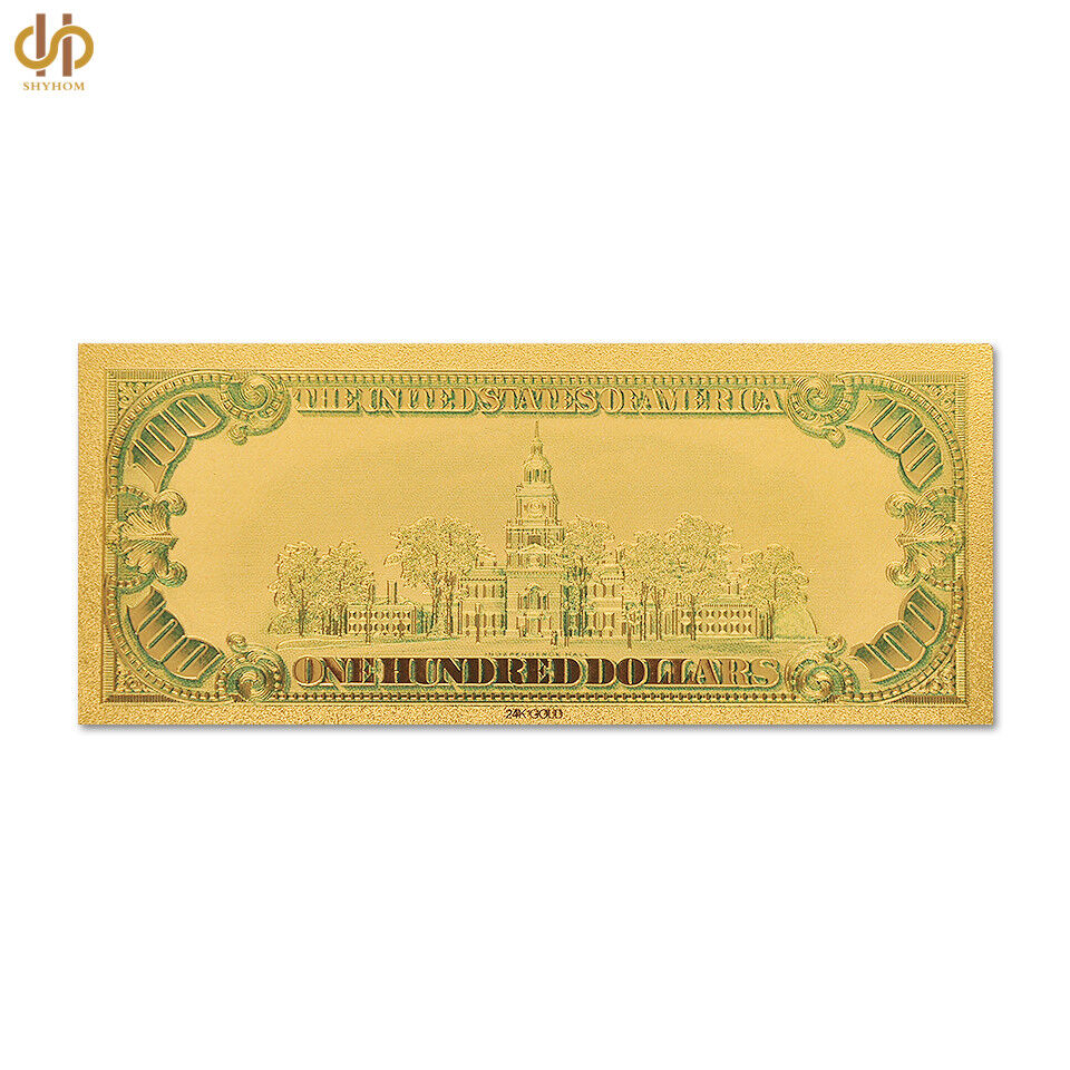 10PCS 1928 US 100 Dollar Bill Colored Gold Banknote Collection Dollar Bill  Без бренда - фотография #7