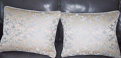 Throw pillows antique style woven lions beige ivory light gray blue new PAIR Без бренда - фотография #8