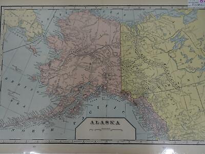 Lot 11 antique U. S. State maps California Minnesota Florida Alaska Dakotas B25 Без бренда - фотография #12