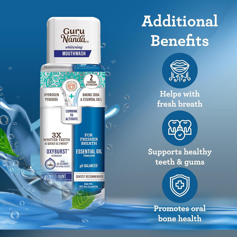 Dual Barrel Oxyburst Whitening Mouthwash - Contains Hydrogen Peroxide to Promote Does not apply - фотография #5