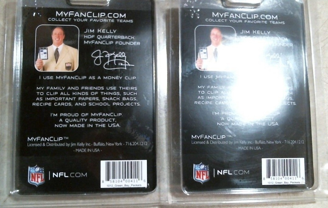 NFL Licensed Green Bay Packers My Fan Clip Lot Of 2 FREE SHIPPING Без бренда - фотография #2
