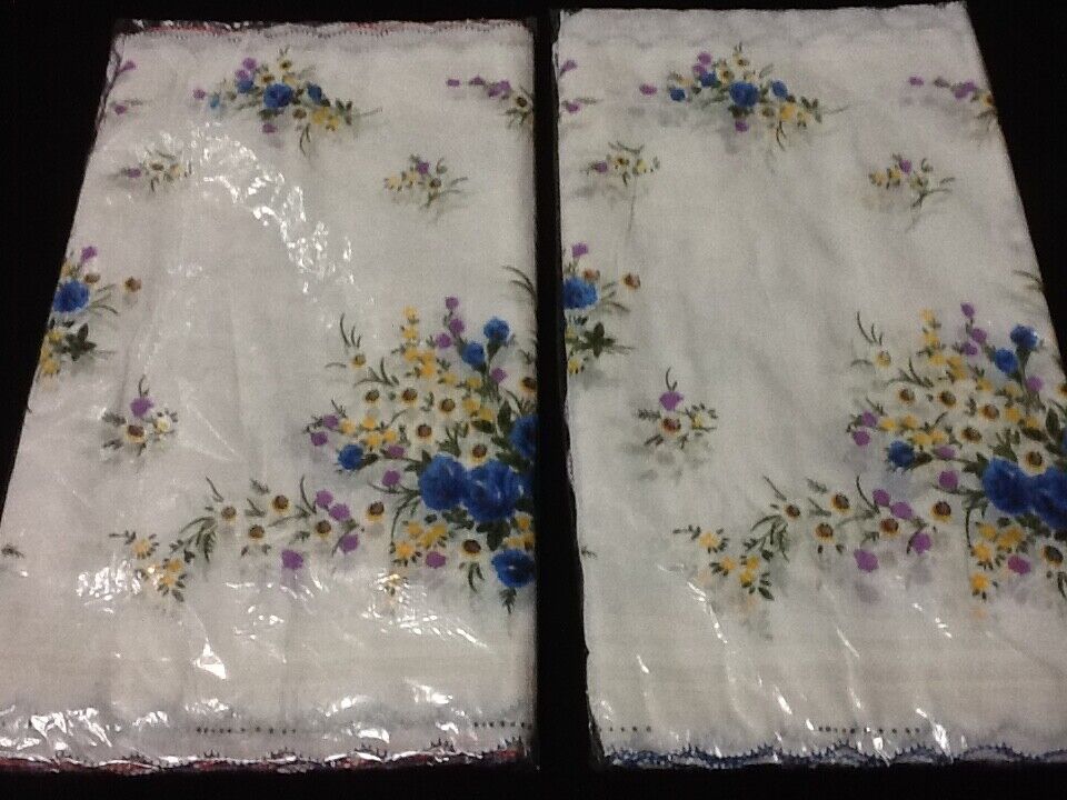 24 Ladies Handkerchiefs 100% Cotton Hankies Hankerchief Pocket Vintage Flower BB Unbranded - фотография #2