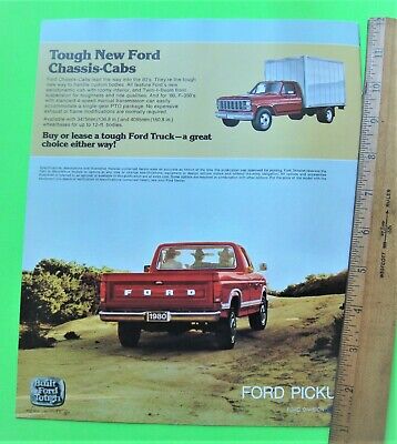 1980 FORD PICK-UP TRUCK 20-pg COLOR BROCHURE + BONUS Flareside XLT Lariat MINT Без бренда - фотография #12
