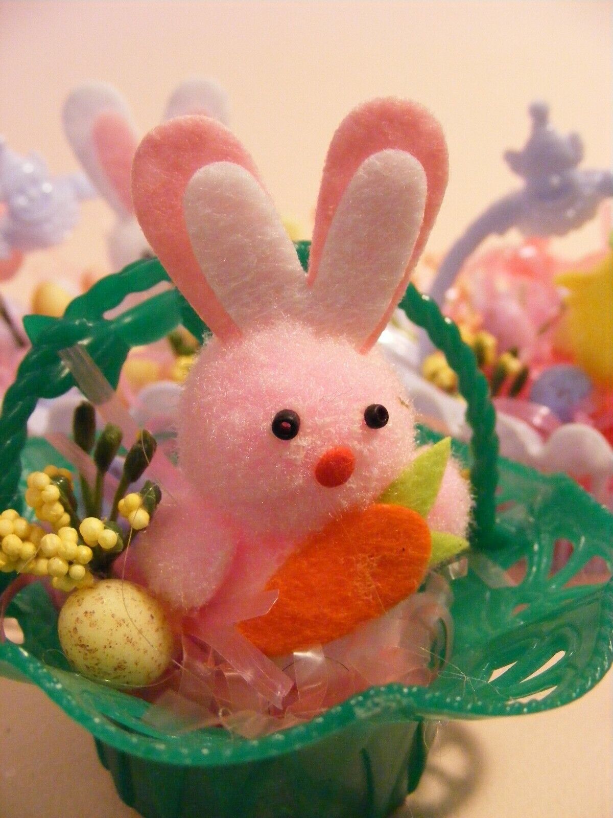 Vintage Easter nutcup arrangements bunnies chicks Без бренда - фотография #4