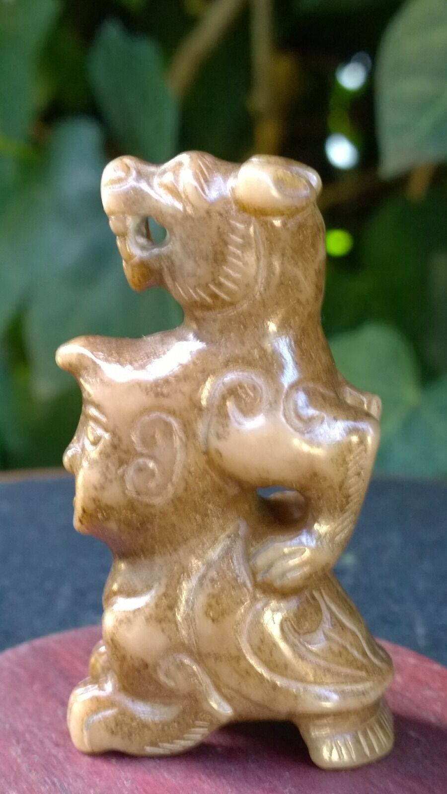 Group of Three Old Nephrite Jade Amulets Fish-Boy-Dragon Man Extra Fine Carving. Без бренда - фотография #10
