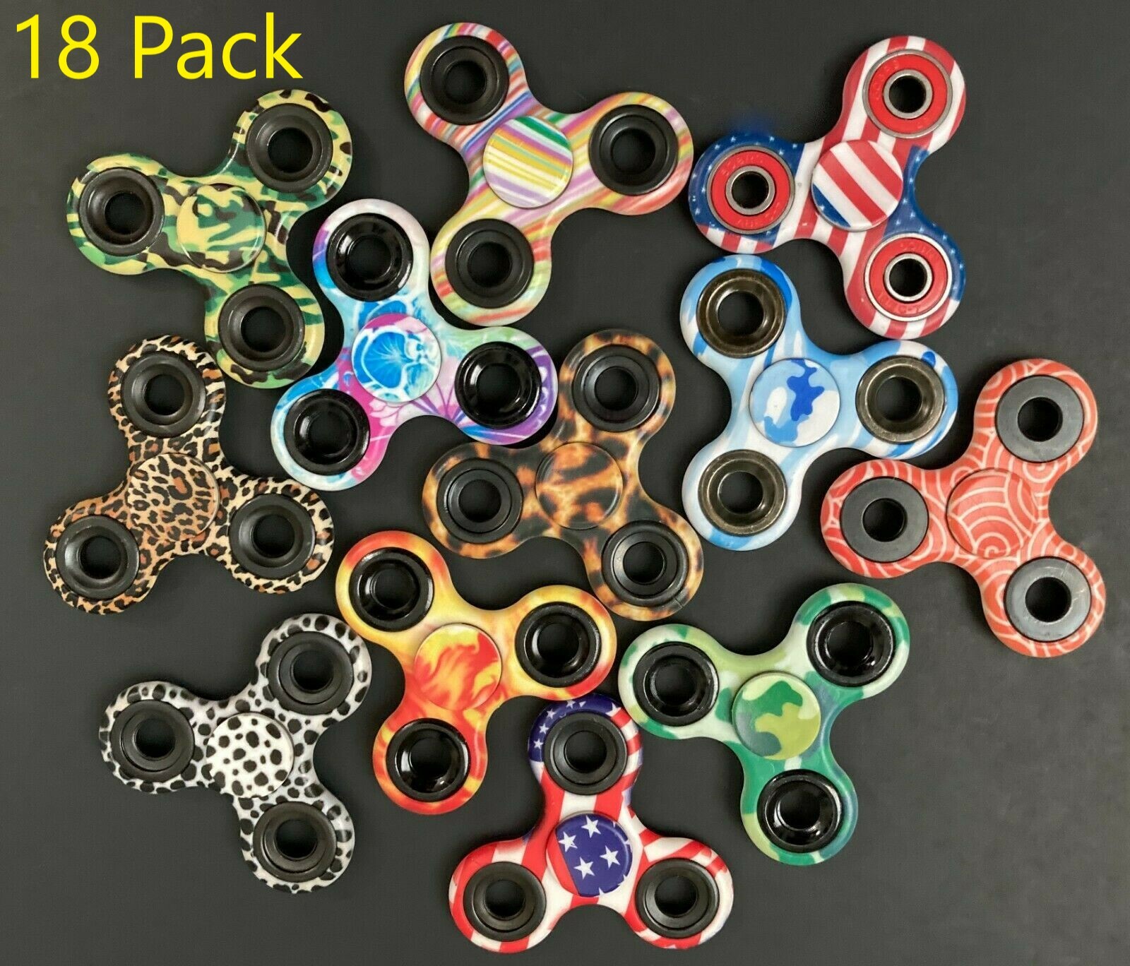 Hand Tri FIDGET Spinner Ball Desk Toy EDC ADHD Stuffer Stocking Focus USA Stock Unbranded