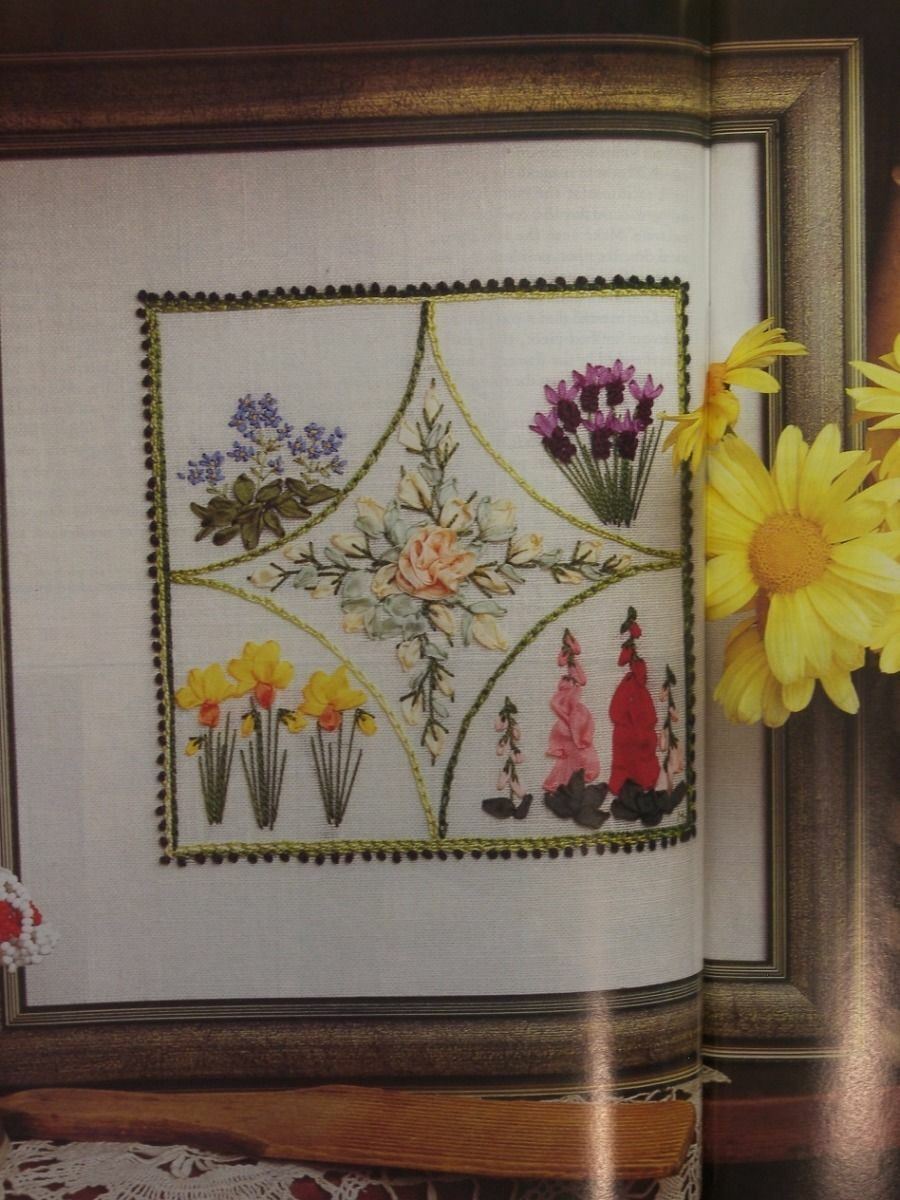 3 BK How To Silk Ribbon Embroidery Wedding Veil Wildflower Clothing Decor Garden Unbranded - фотография #4