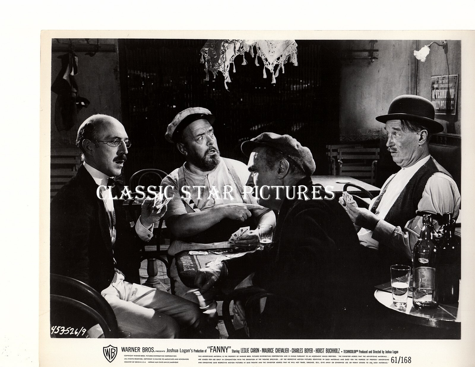 G970 Maurice Chevalier Horst Buchholz Charles Boyer Fanny 1961 lot of 2 photos Без бренда