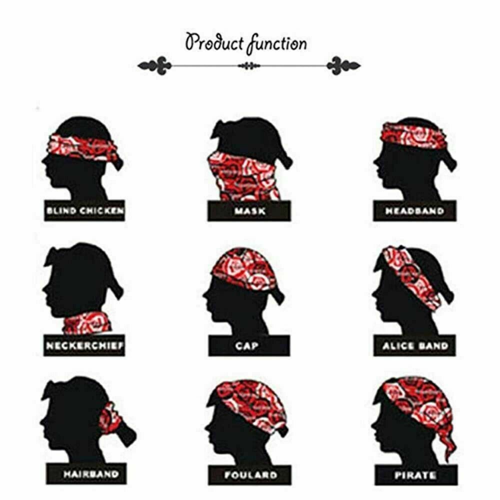 Lot 4 Wholesale Paisley Print Bandana 100% cotton Head Warp Scarf Face Mask US Unbranded Does Not Apply - фотография #4