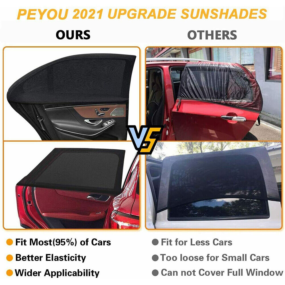 Car Window Screen Mesh Cover Privacy Mosquito Bugs Net Sun UV Protection Camping Paddsun Does Not Apply - фотография #9