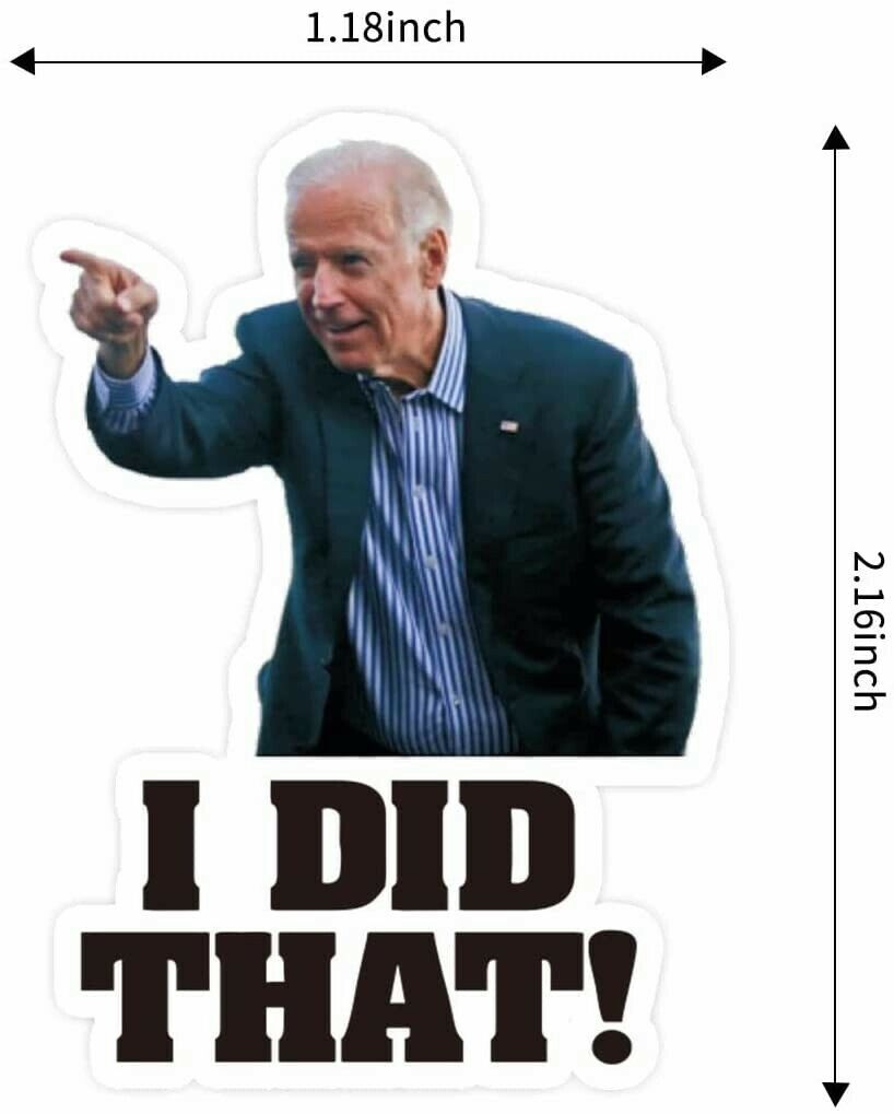 100pcs Joe Biden "I DID That "Stickers Biden Funny Humor Decals Car Stickers US Без бренда - фотография #7