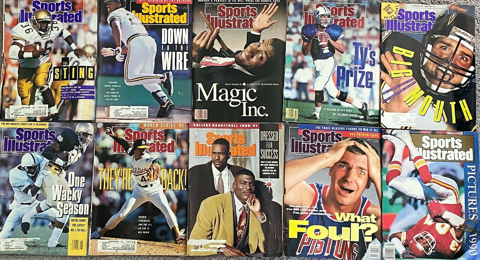 Sports Illustrated Oct. - Dec. 1990 LOT 10 Vintage Issues (sold as LOT or solo) Без бренда
