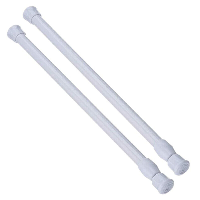 2PCS Shower Curtain Rod 23.6-44.3inch Never Rust Non-Slip Spring Tension Rod Unbranded does not apply - фотография #10