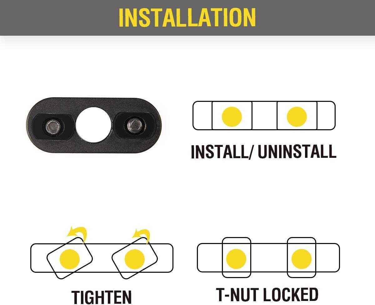 2 kit M-LOK MLOK Quick Release Sling Mount Push Button QD Sling Swivel Adaptor Unbranded - фотография #6