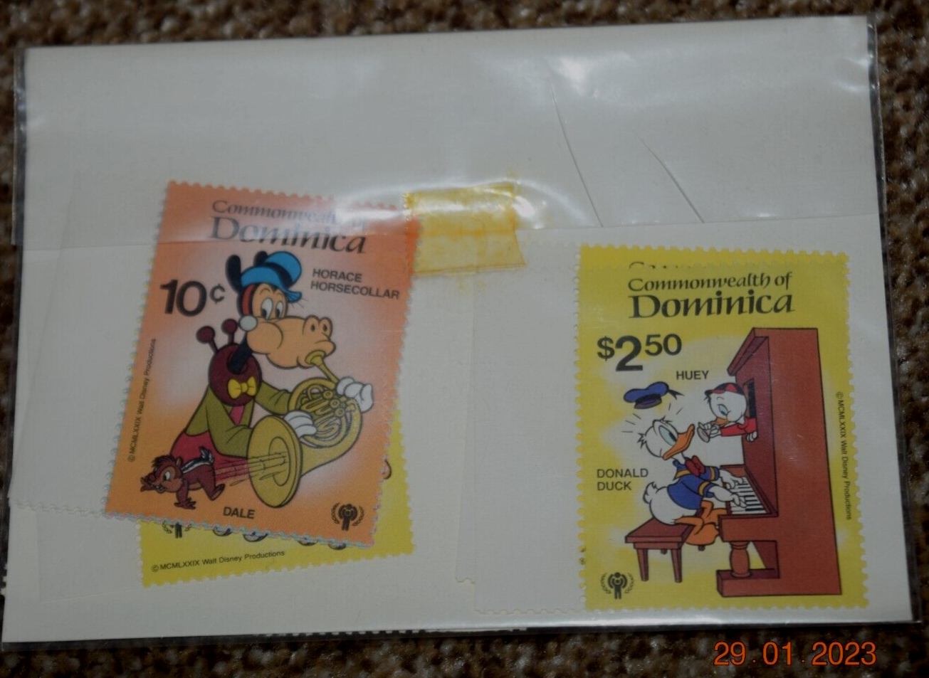 DOMINICA DISNEY #644-52 Mint Set (9), "MUSICAL SCENES - Mickey, Goofy" MNH, 1979 Без бренда - фотография #3