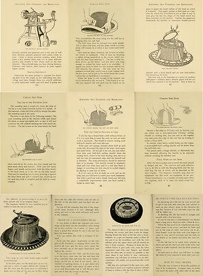 60 OLD RARE BOOKS ON HAT MAKING & MILLINERY PATTERNS ART CRAFT STYLE ON DVD Без бренда - фотография #12