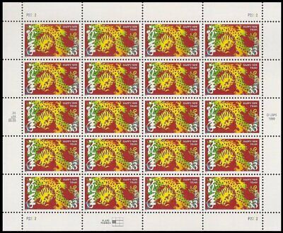 20 Mint Sheet Chinese Zodiac Lunar Happy New YEAR OF THE DRAGON STAMPS: Dragons Без бренда