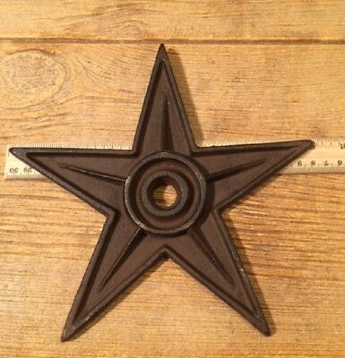 Center Hole Texas Star Rustic Cast Iron X-Large Decor 9" (Set of 2) 17-2105 Без бренда 0170-02105 - фотография #8
