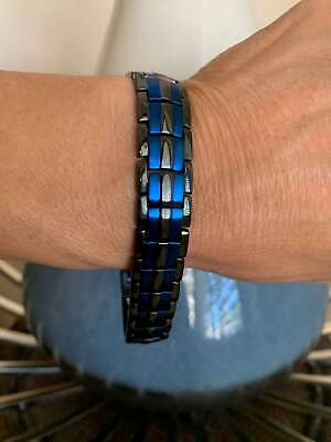 Blue Magnetic Bracelet Men Women Restore Balance Energy Power Joy Christmas Gift Unbranded - фотография #3