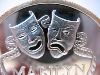 1- OZ..999 SILVER COIN VERY RARE DETAILED CLASSIC MARLYN MONROE 1926-1962 + GOLD Без бренда - фотография #8