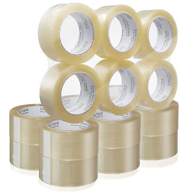 18 Rolls Carton Sealing Clear Packing Tape Box Shipping- 1.8 mil 2" x 110 Yards Sure-Max Does Not Apply - фотография #2
