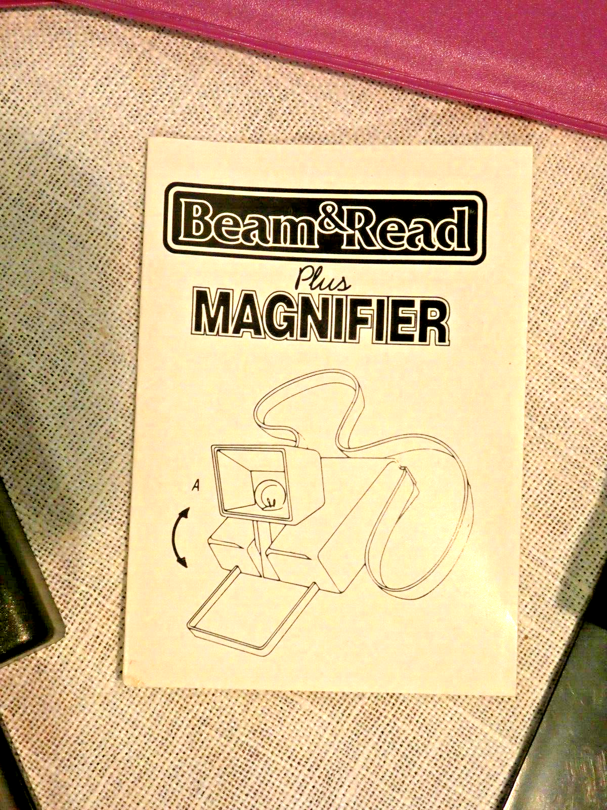 NIB BEAM & READ  MAGNIFIER Portable Reading w/Light 2x 4x 6x Xtra Light Bulbs Unbranded BNR-103M - фотография #10