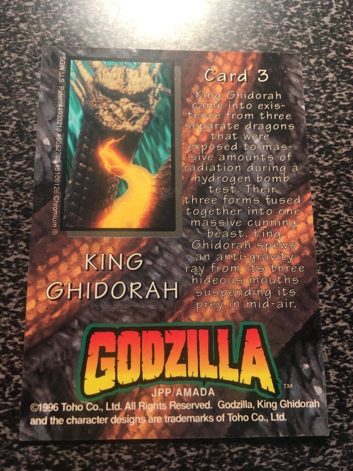 1996 Godzilla Chromium Base Lot Fill you Set!! UPDATED LIST WITH TITLES! PICK 4 Toho Co - фотография #4