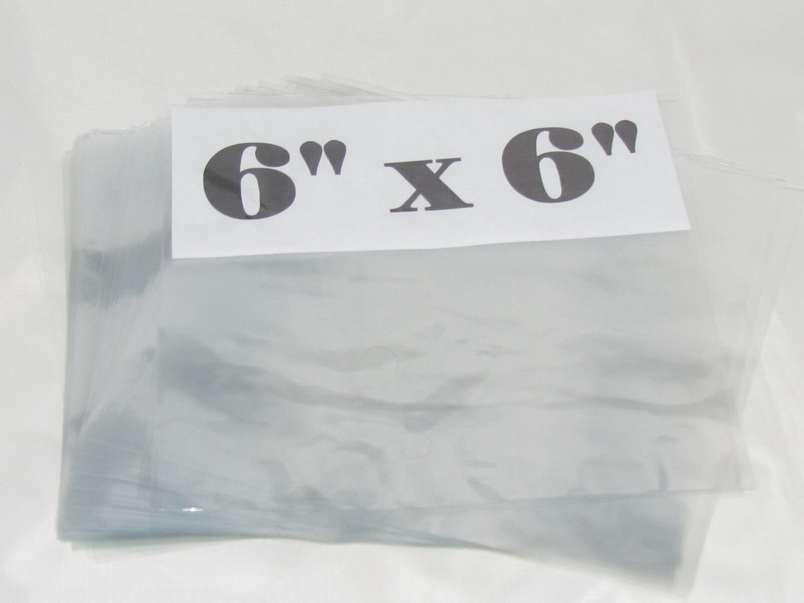 Lot of 500 Pieces Heat Shrink Wrap Film Flat Bags 6x6 Candles PVC 6" x 6"     PolySender Does Not Apply - фотография #5