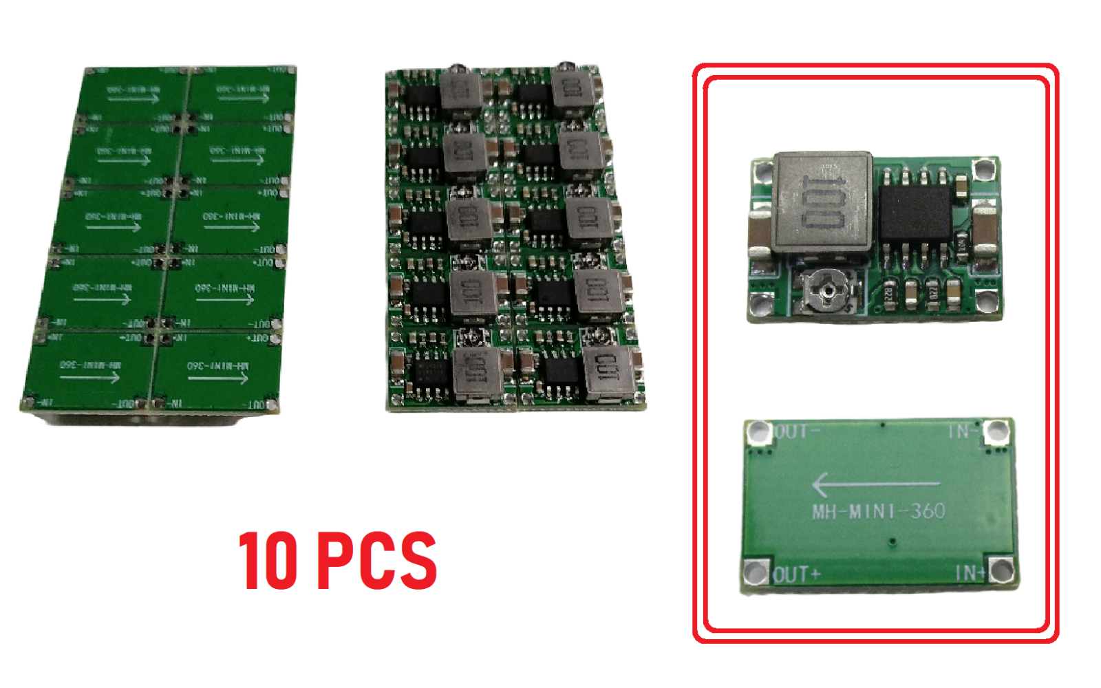10pcs Mini360 3A DC Voltage Step Down Power Converter Buck Module 3.3V 5V 9V 12V Unbranded Does  not apply - фотография #2