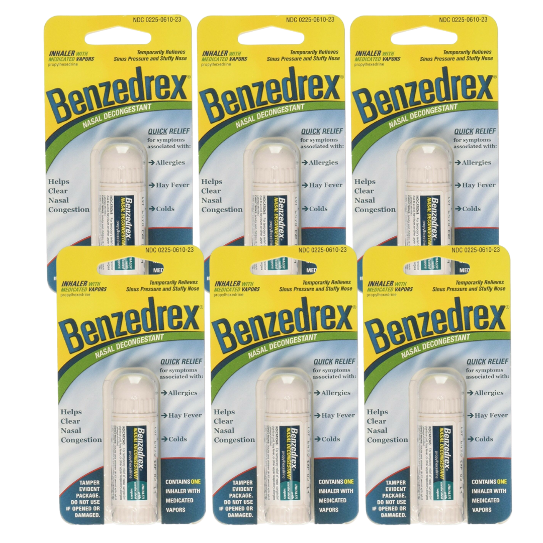 Benzedrex Inhaler Nasal Decongestant ( 6 Pack ) Benzedrex 1258730