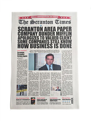 The Office Scranton Times Newspaper Headline Poster Dunder Mifflin Без бренда - фотография #2