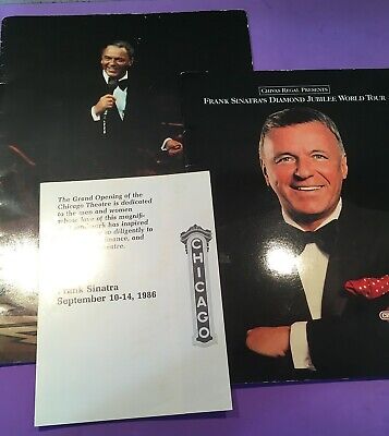 Frank Sinatra Program Books -1983- 1990 -1986 Chicago Theater *Rare* - Lot of 3 Без бренда