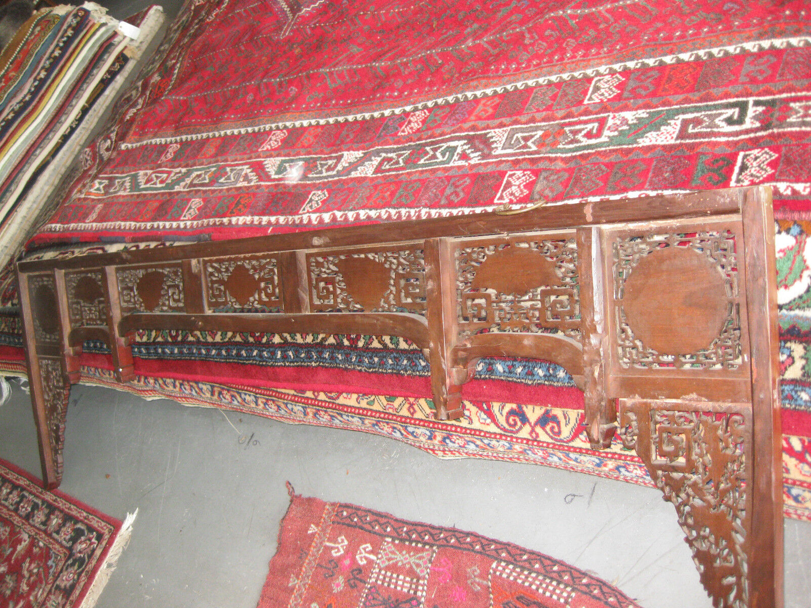 Chinese antique carved wood canope of opium or wedding  bed, Qing dynasty Без бренда - фотография #6
