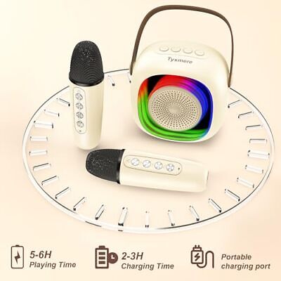 Mini Karaoke Machine for Kids and Adults, Portable Bluetooth Karaoke off-white Does not apply Does Not Apply - фотография #6