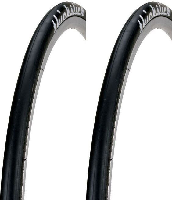 2Pack WTB ThickSlick Comp Black 700 x 25c Road Bike Tires Commuter Slick Pair WTB W010-0610