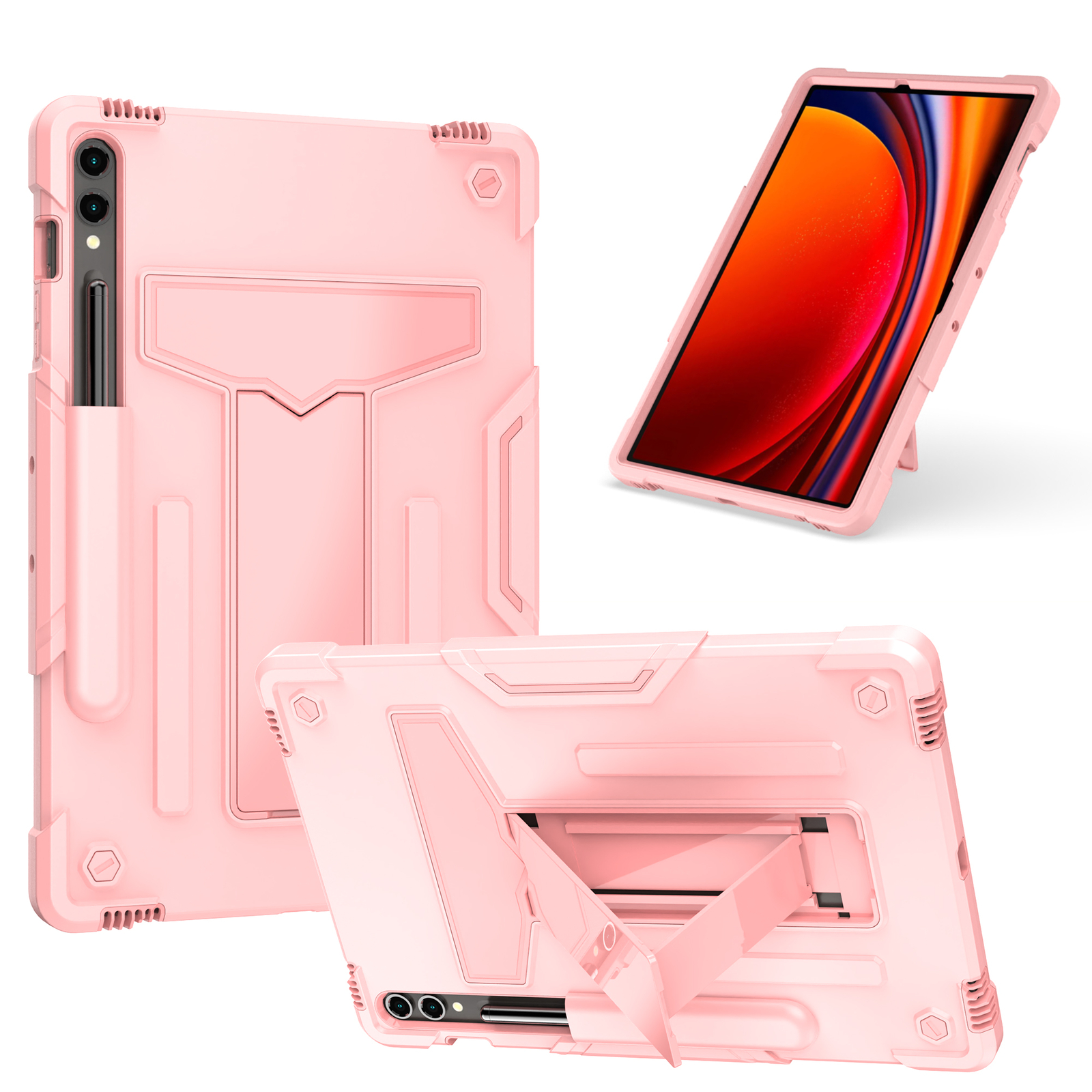 For Samsung Galaxy Tab S9+/FE+ X810/X818U Heavy Duty Stand Hybrid Case Cover Unbranded Does Not Apply - фотография #8
