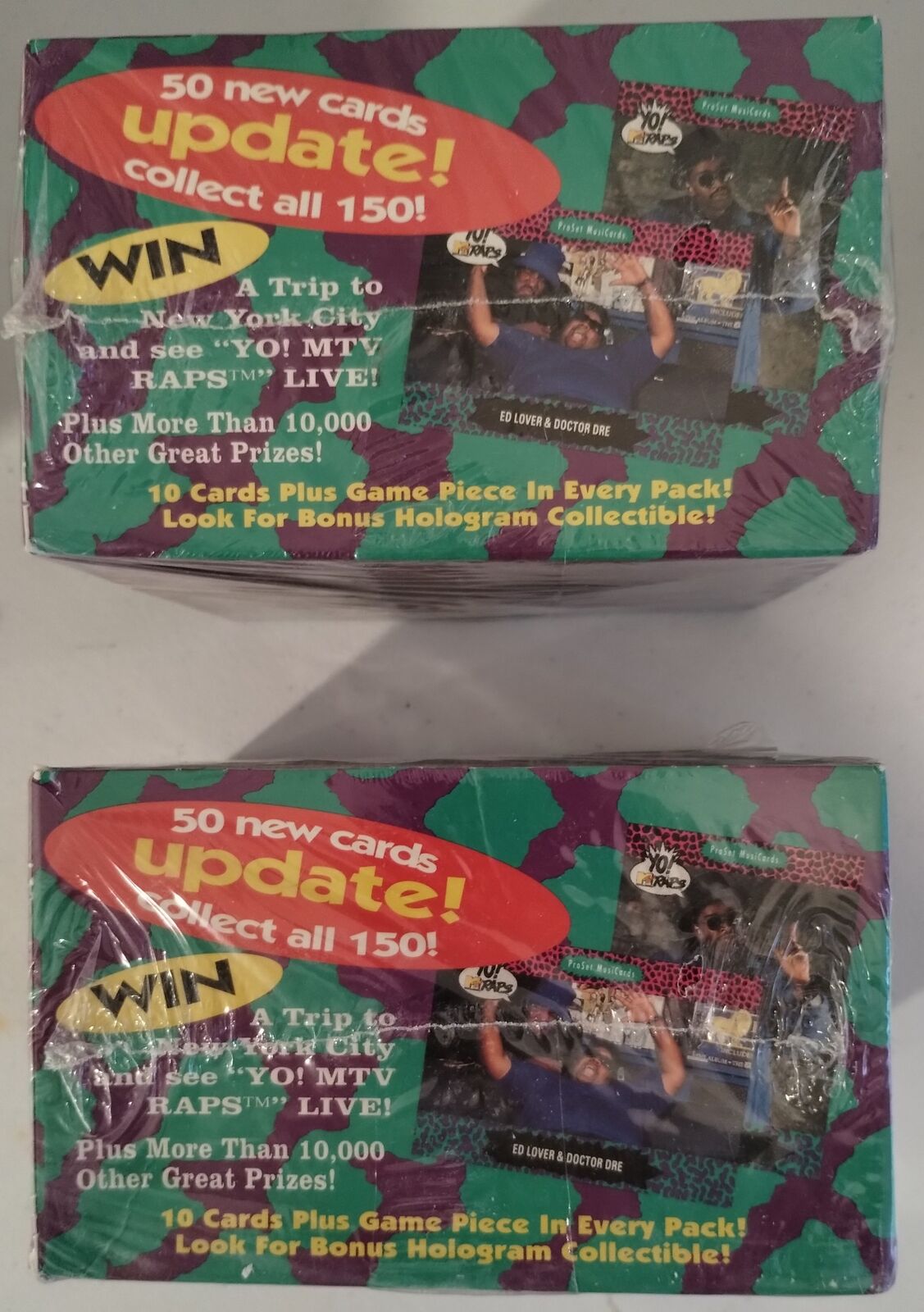 (2) 1991 PRO SET YO! MTV RAPS SERIES 2 UPDATE BOXES SEALED 36 PACKS PER BOX x2 Без бренда - фотография #4