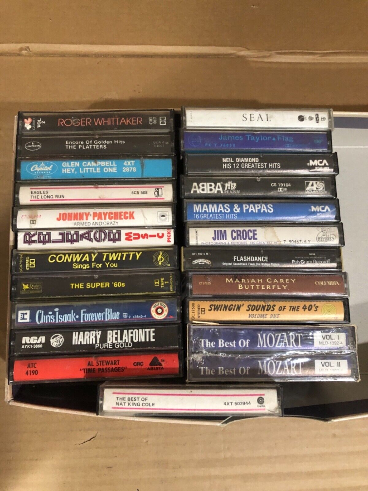 Lot of 23 cassette Tapes (mix of music) Без бренда