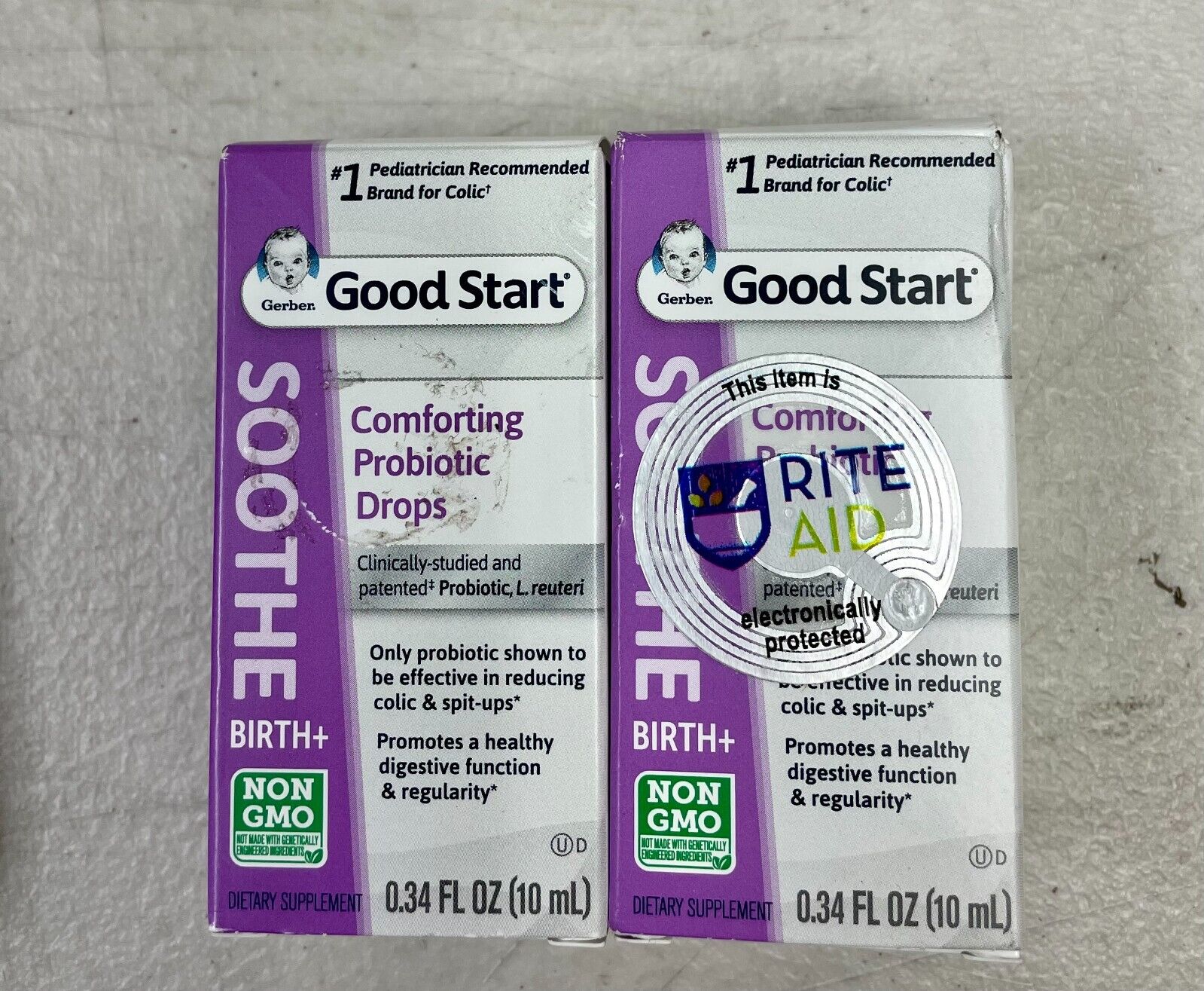 Gerber Good Start Soothe Comforting Probiotic Drops, 10 ml * LOT OF 2 *  2/23 Gerber NOT SPECIFIED
