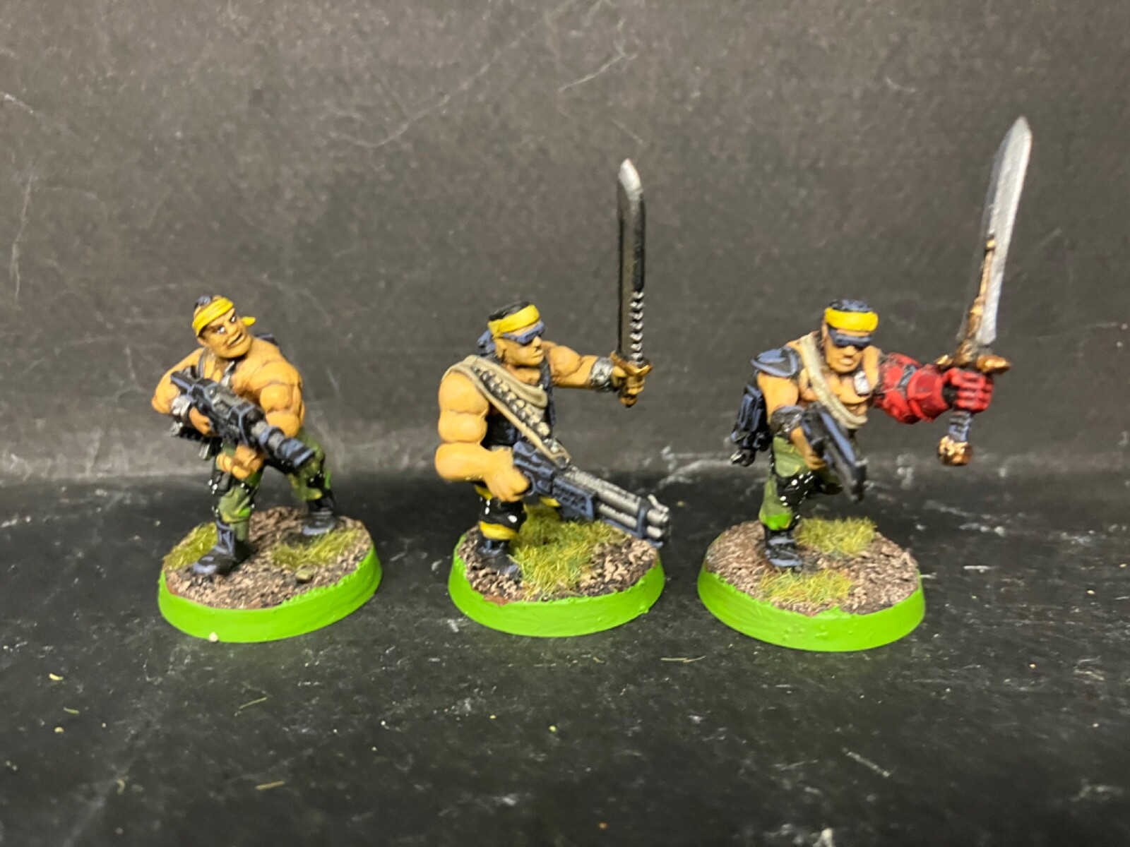 Warhammer 40k CATACHAN JUNGLE FIGHTERS squad Imperial Guard conversions painted Games Workshop - фотография #8