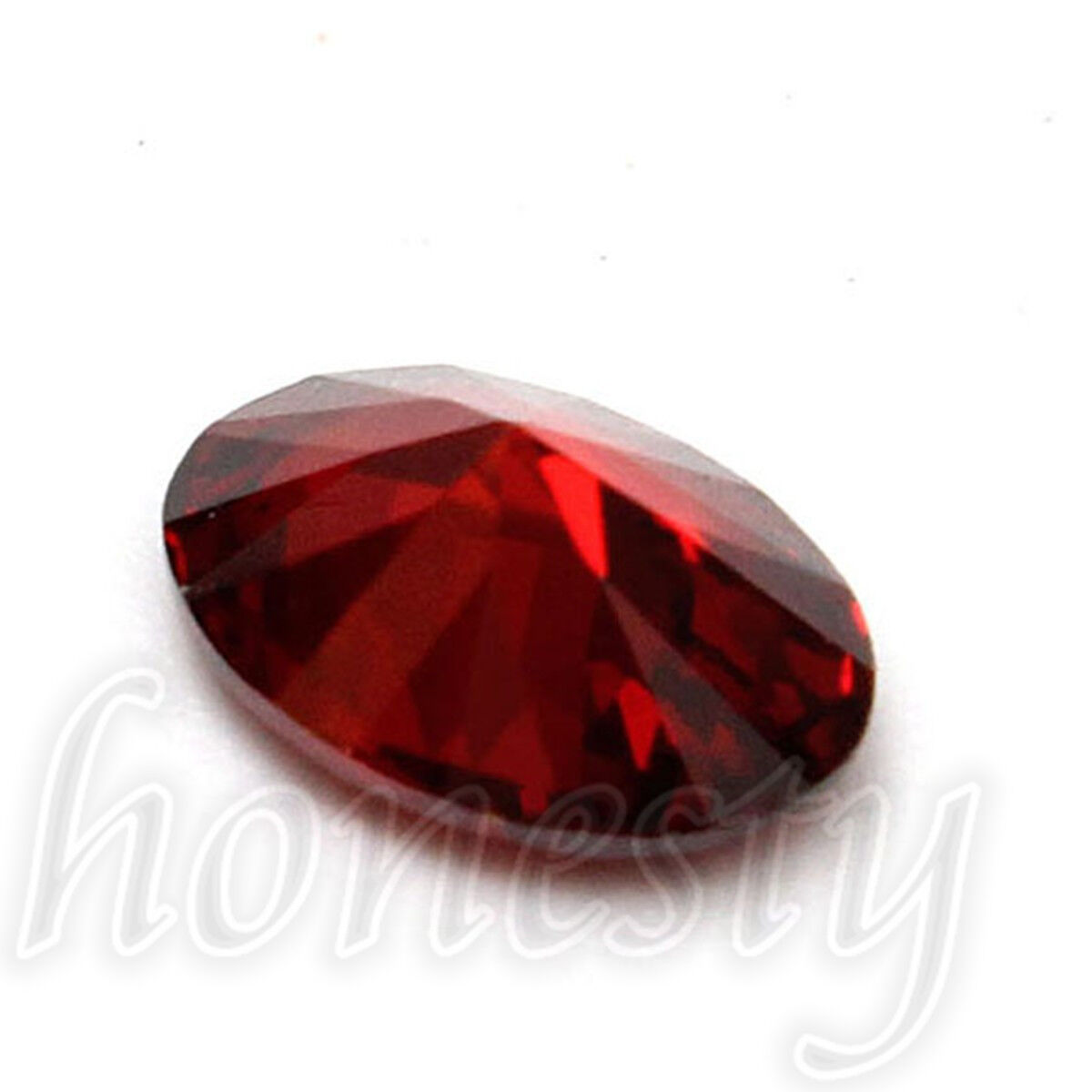 7x5mm Artificial Oval Shape Cut Red Ruby Mozambique Loose Gemstone Stone Unbranded - фотография #3