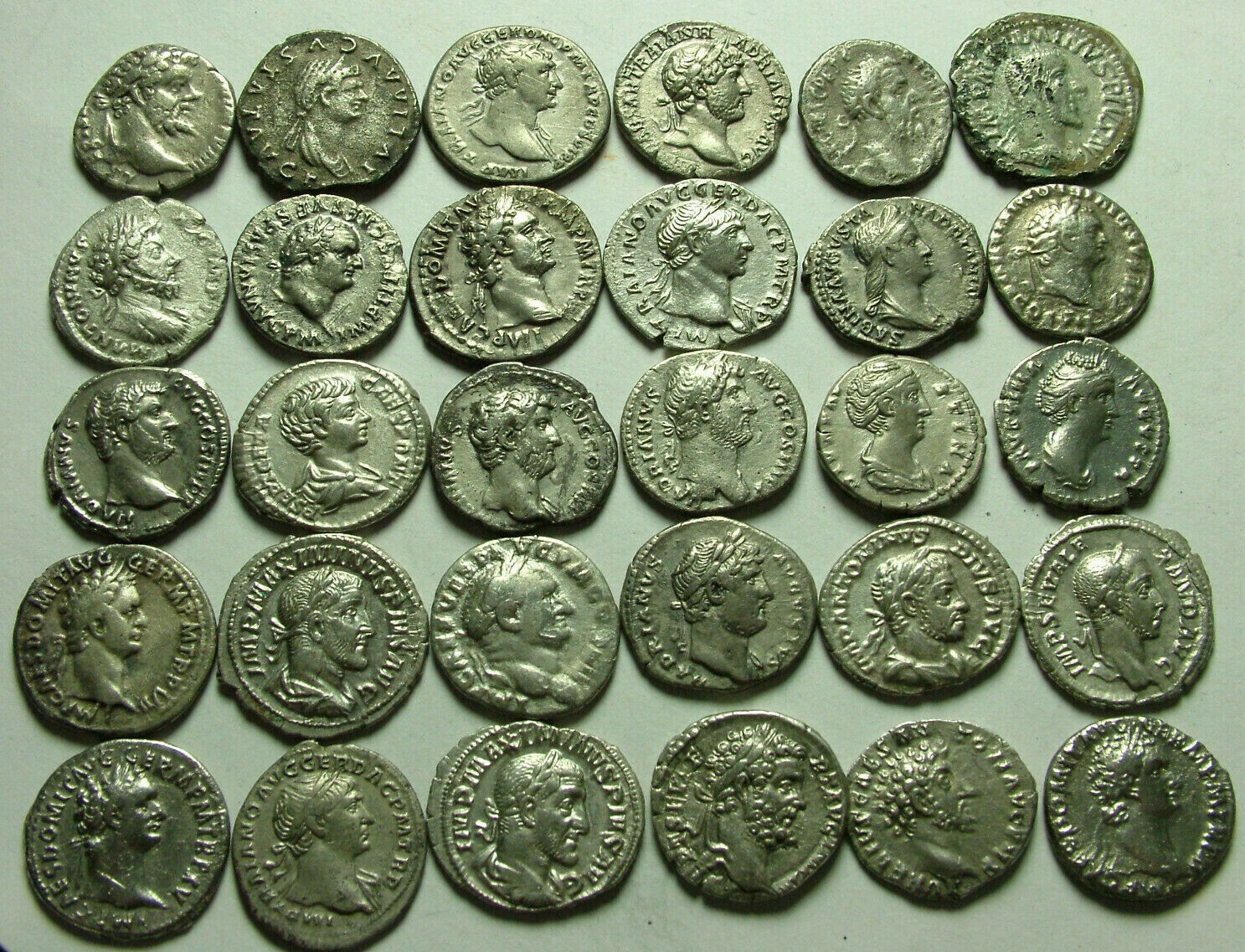 1 original Ancient Roman SILVER coin Denarius Trajan Faustina Hadrian Domitian Без бренда - фотография #4