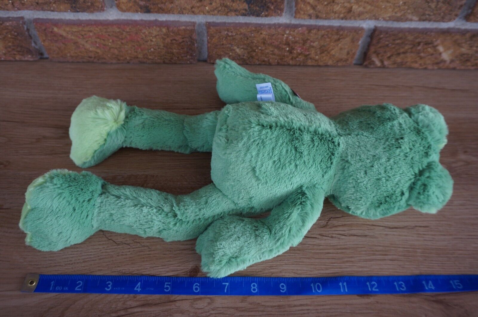 PLUSH Aurora ECO Friendly SILKY SOFT Green FROG 14" Stuffed Animal Doll Fernando Без бренда 31900 - фотография #5
