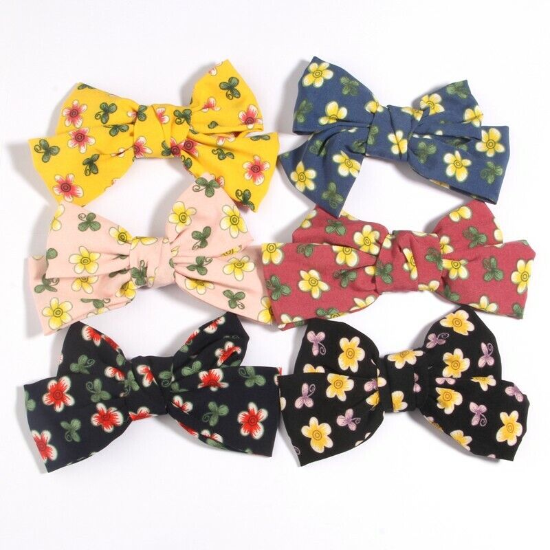 12Pcs 4.8" Flower Spot Hair Bows For Headbands Hair Accessories No Clips Unbranded